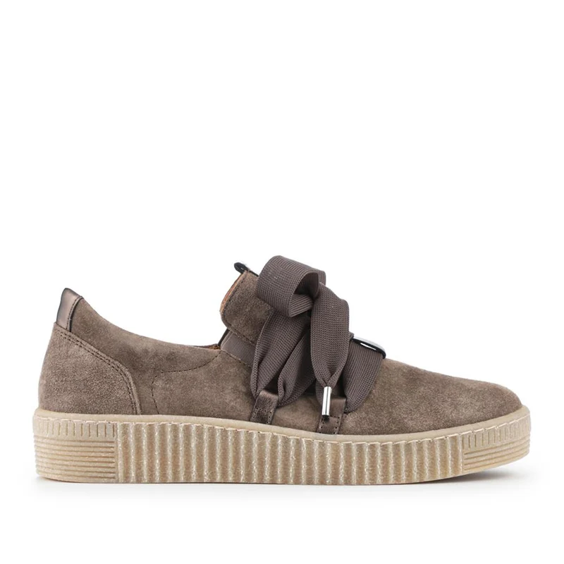 Waltz Gabor Lace-Up Trainers - GAB33506 / 319 497 - Stone
