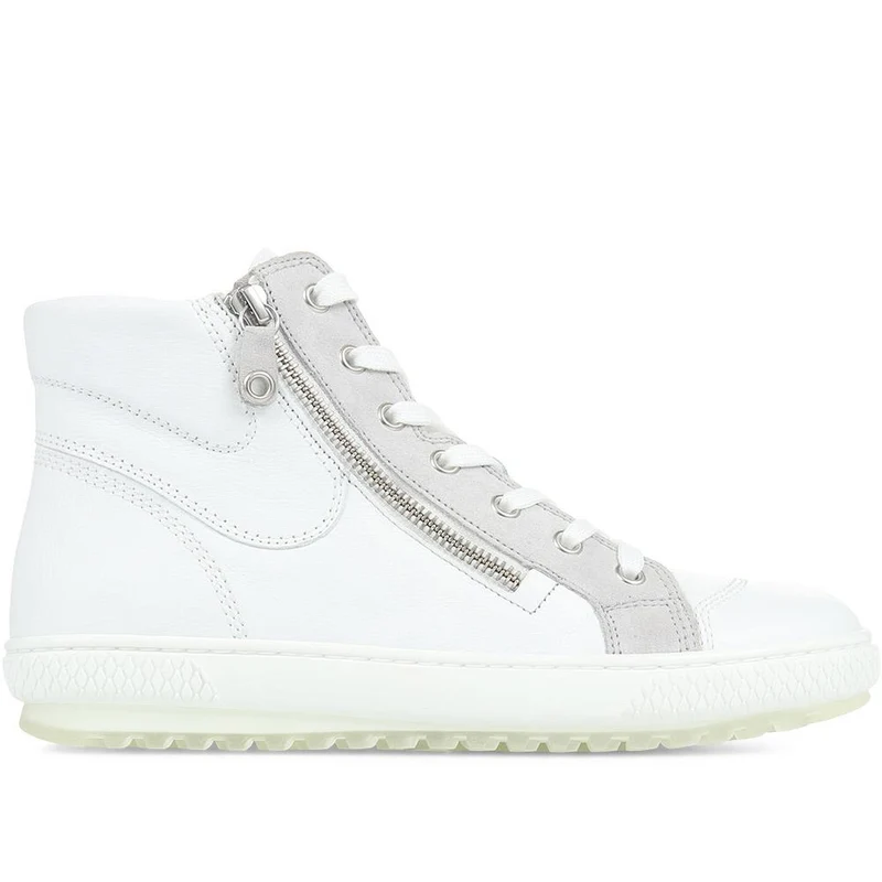 Bulner Suede High-Top Trainers - GAB35514 / 321 584 - Light Grey