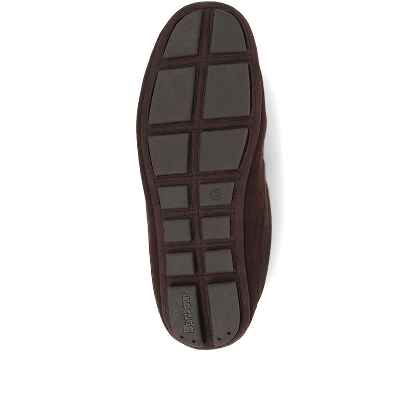 Otto Suede Mule Slippers - BARBR35524 / 321 924 - Dark Brown