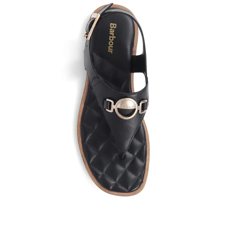 Vivienne Embellished Leather Sandals - BARBR39506 / 324 825 - Black