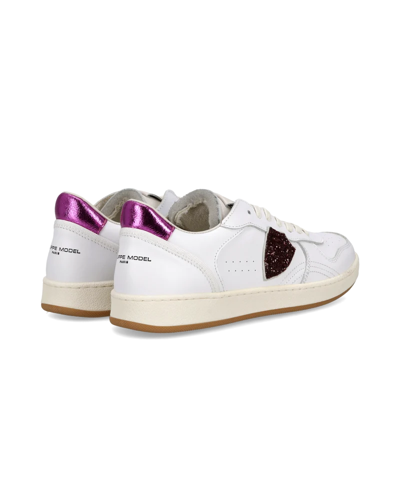 Sneakers Pgal Junior, White Metallic Fuchsia