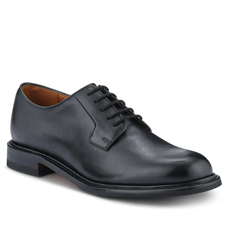 Barnes Goodyear Welt Leather Lace-Up Shoes - BARNES / 327 073 - Black