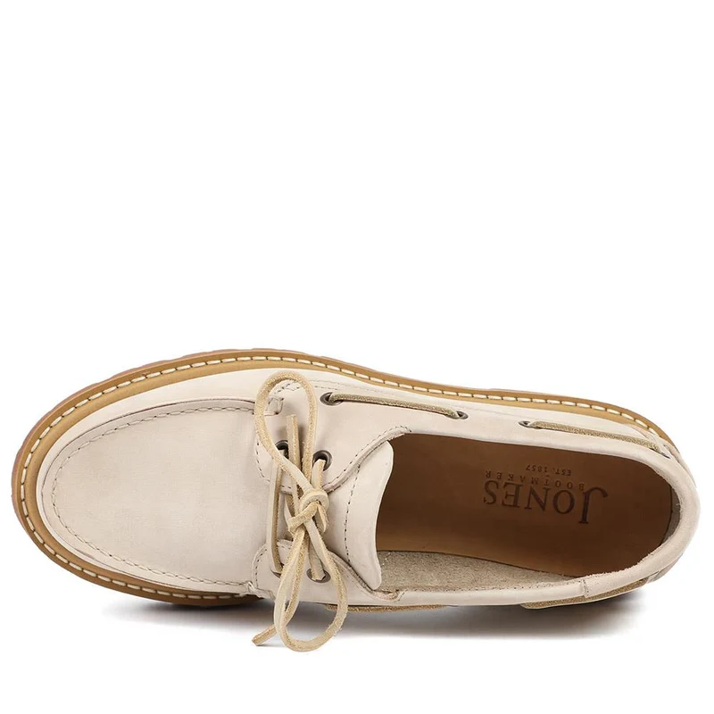 Perdita Leather Platform Moccasins - PERDITA / 328 592 - Beige