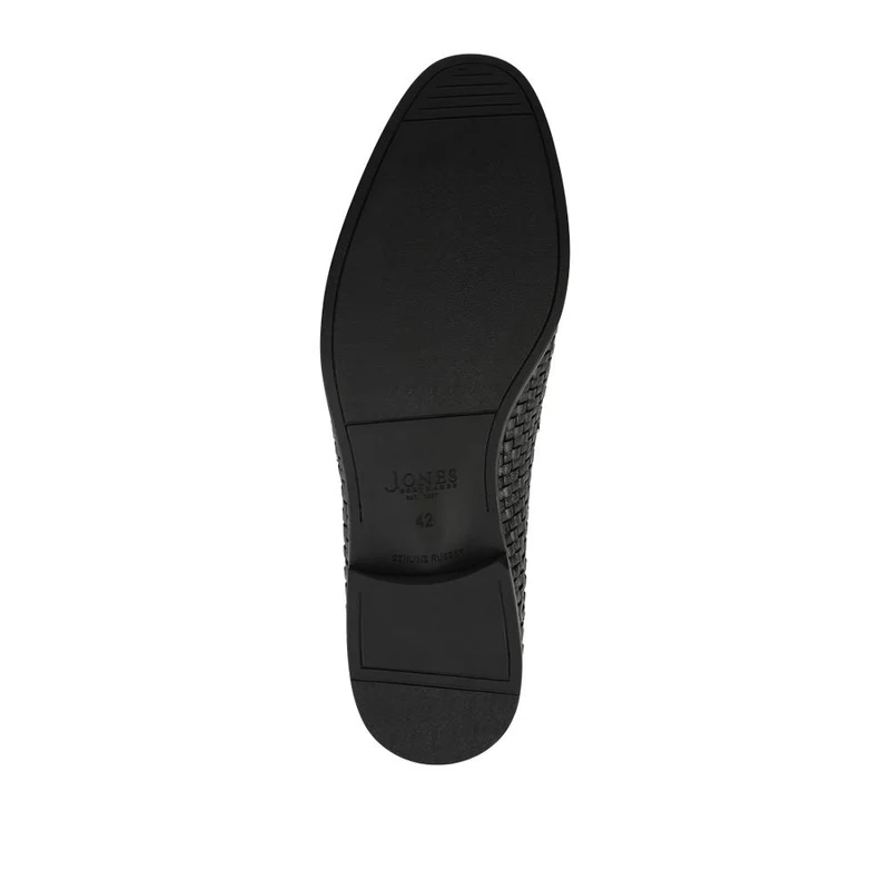Rogelio Smart Leather Woven Penny Loafers - ROGELIO / 328 855 - Black