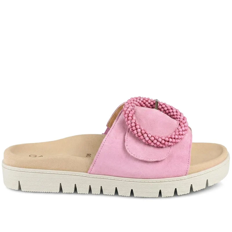 Everly Gabor Leather Chunky Mule Sandals - GAB41507 / 326 988