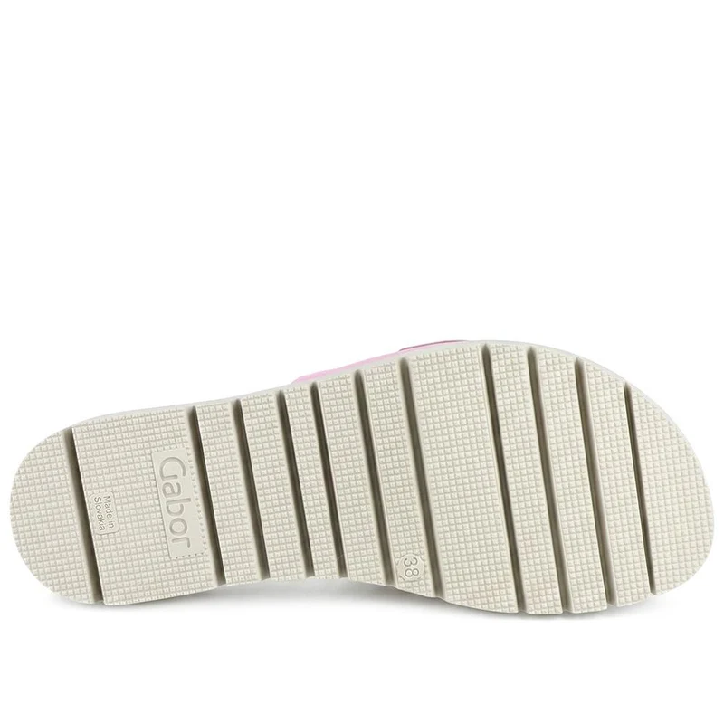 Everly Gabor Leather Chunky Mule Sandals - GAB41507 / 326 988 - Pink