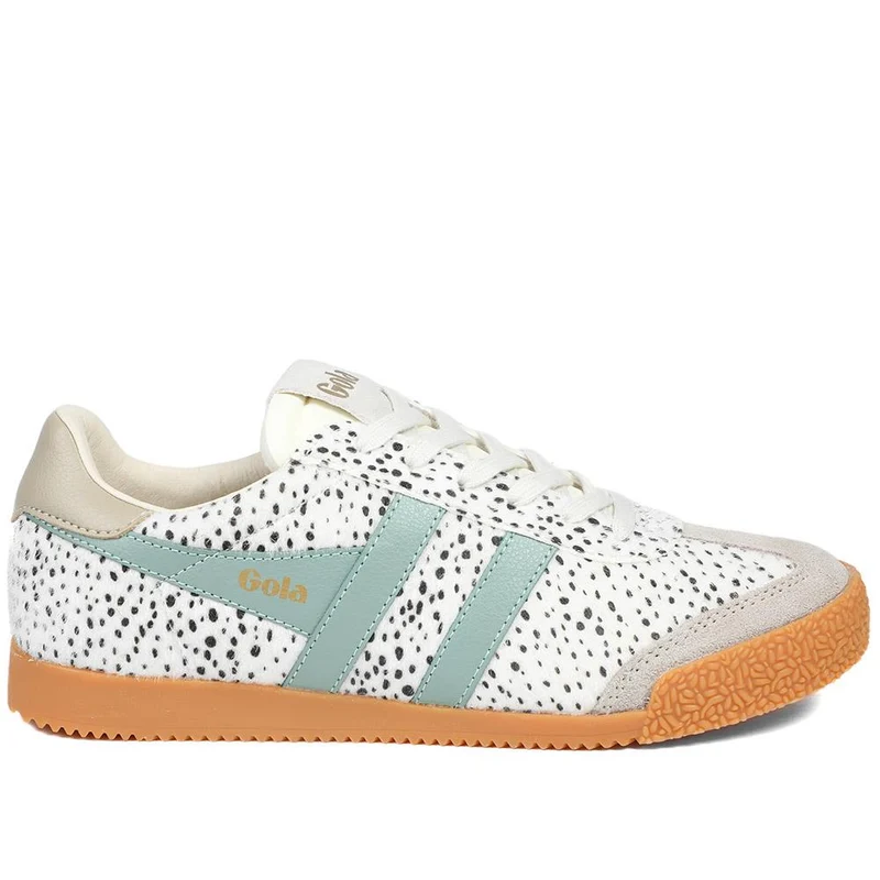 Gola Elan Savanna Lace Fastening Leather Trainers - JAC43507 / 328 799 - Polka Dot