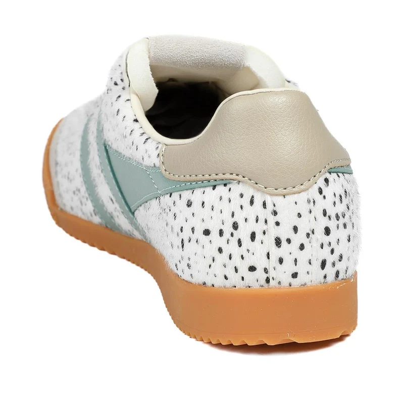 Gola Elan Savanna Lace Fastening Leather Trainers - JAC43507 / 328 799 - Polka Dot