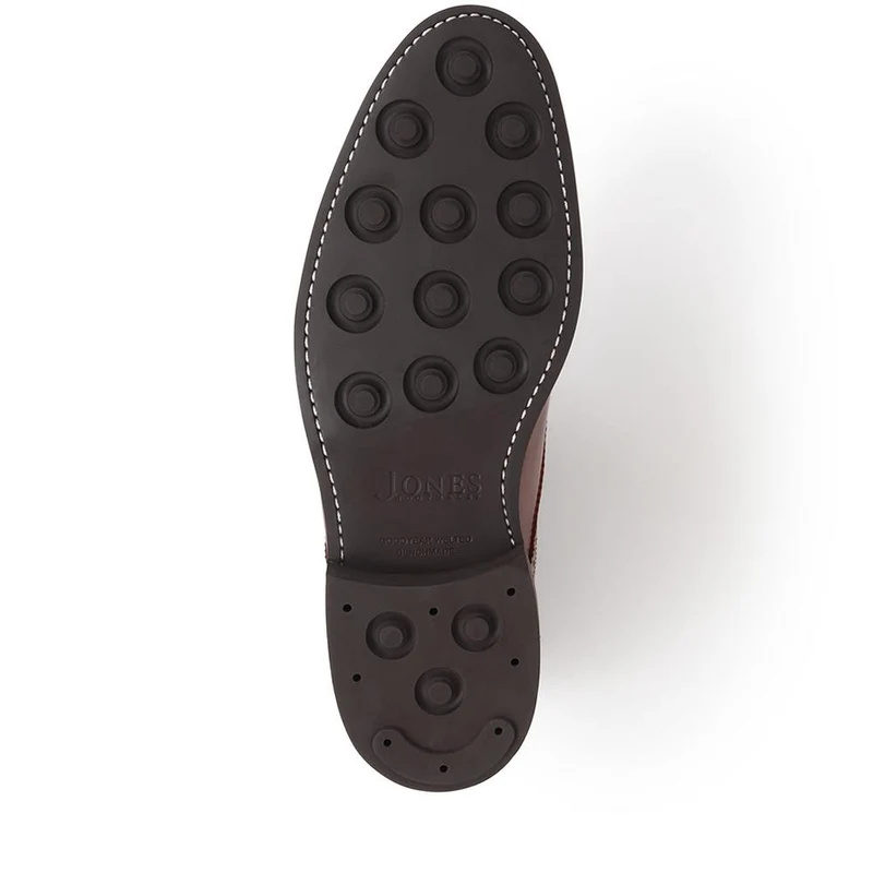 Mile End Goodyear Welted Polished Leather Brogues - MILEEND2 / 318 986 - Chestnut