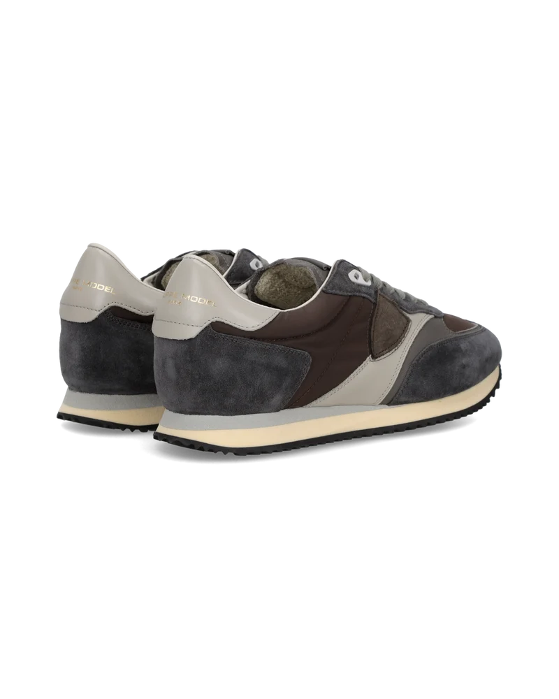 Sneakers Blville Men, Anthracite Grey Brown Ivory