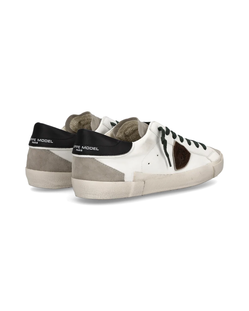Sneakers Prsx Men, White Black Grey