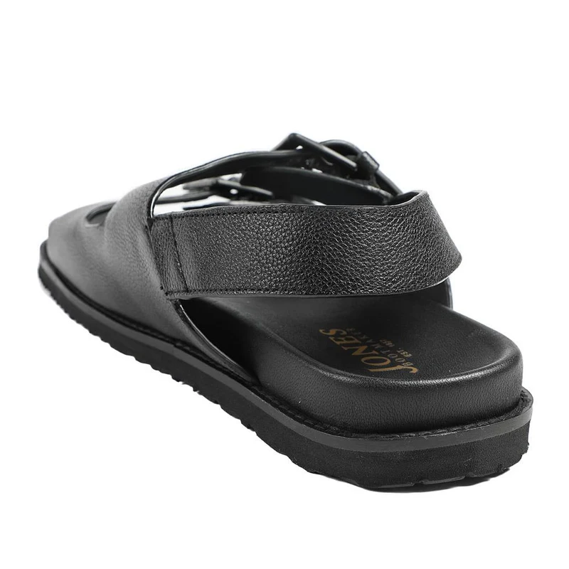 Whitaker Leather Buckle Sandals - WHITAKER / 329 191 - Black Grain