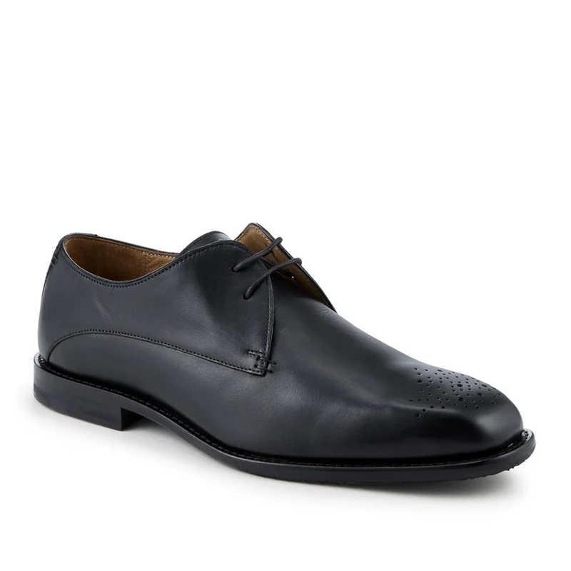 Oliver Sweeney Joel Antiqued Leather Derby Shoes - OLIVR42500 / 328 550 - Black
