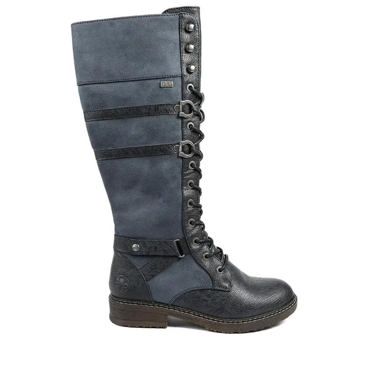Rieker Lace & Zip Long Boots - RKR42547 / 328 187