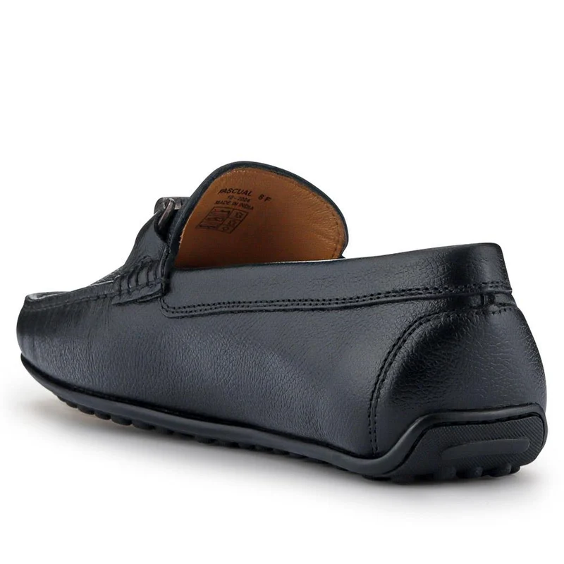 Pascual Leather Moccasins - PASCUAL / 326 785 - Black Grain