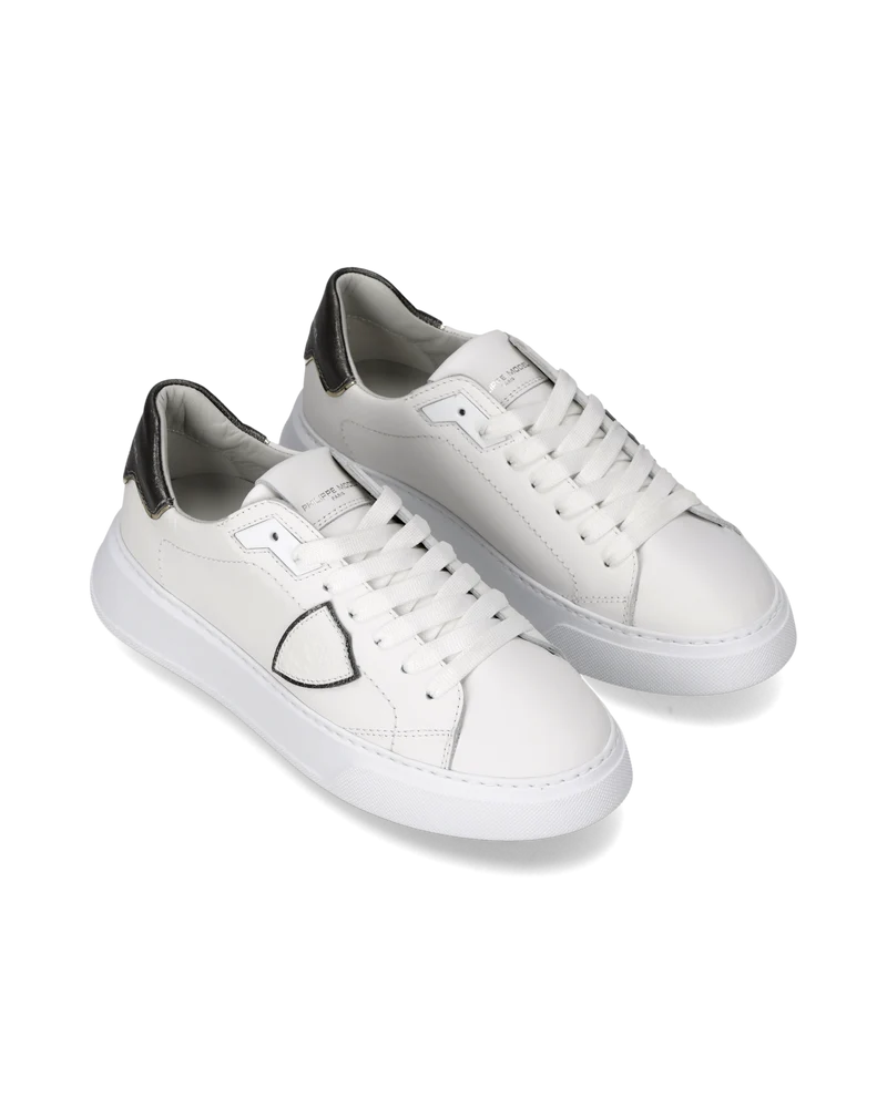 Sneakers Temple Women, White Anthracite Grey