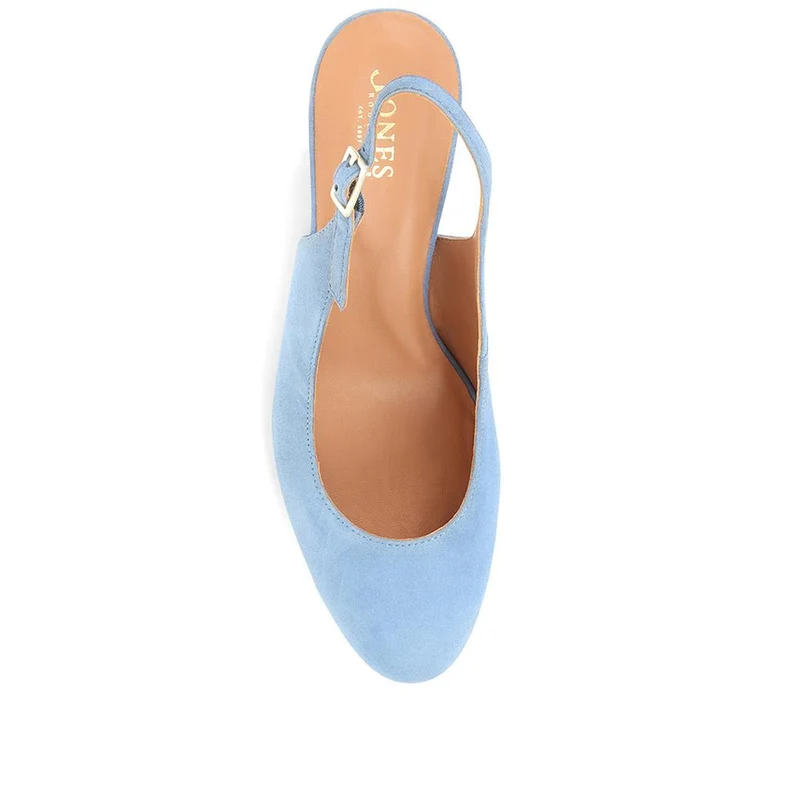 Zahra Leather Wedges - ZAHRA / 323 567 - Powder Blue