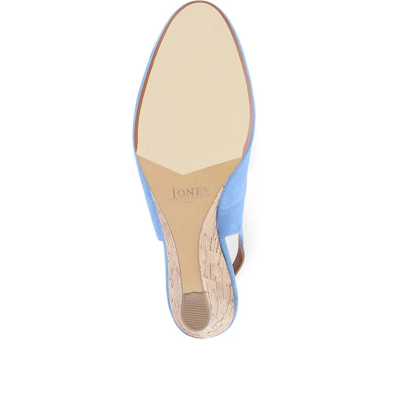 Zahra Leather Wedges - ZAHRA / 323 567 - Powder Blue