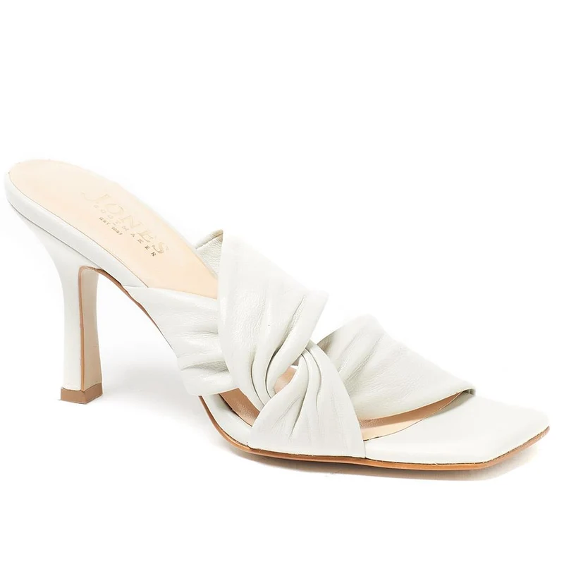 Leather Mule Heels - BLAKELY / 324 026 - Cream