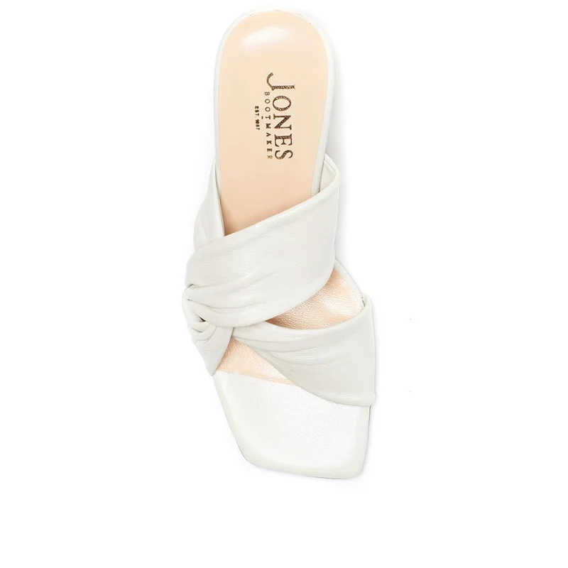 Leather Mule Heels - BLAKELY / 324 026 - Cream