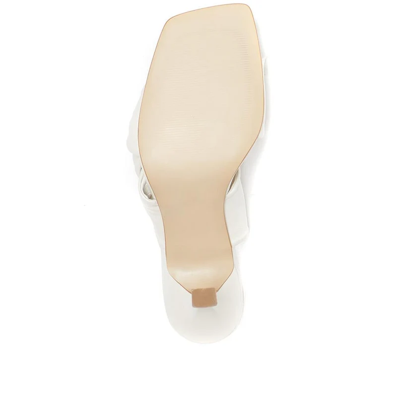 Leather Mule Heels - BLAKELY / 324 026 - Cream