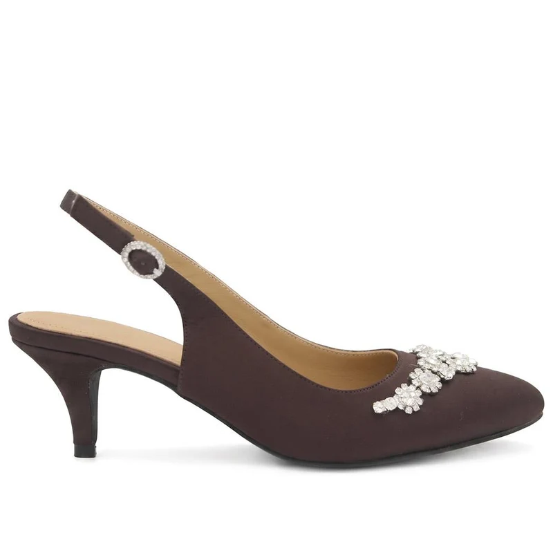 Zarah Leather Slingback Court Shoes - ZARAH / 330 064