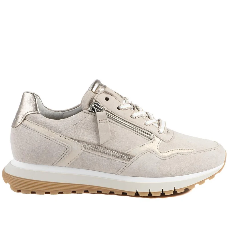 Gabor Hollywell Wide Fit Zip & Lace Trainers - GAB42502