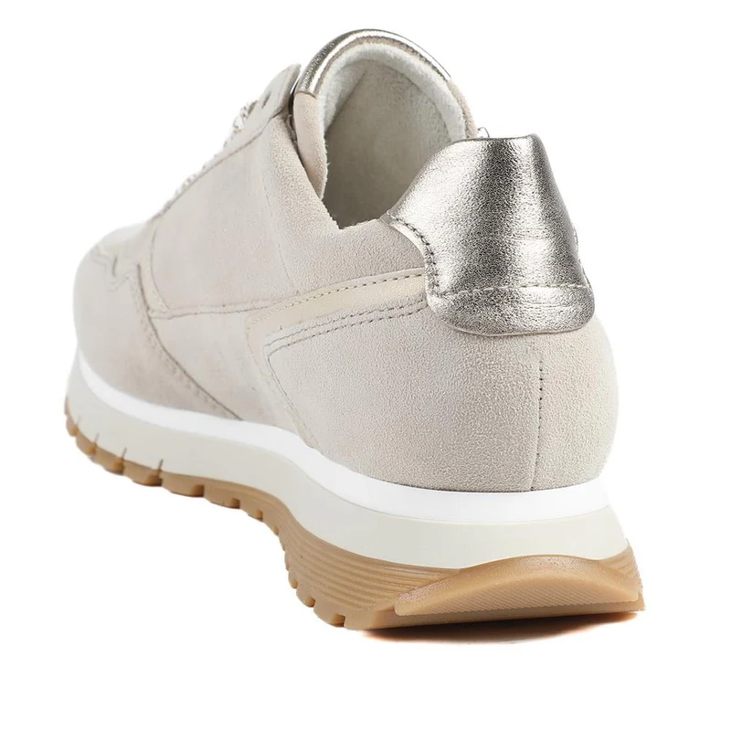 Gabor Hollywell Wide Fit Zip & Lace Trainers - GAB42502 / null - Beige