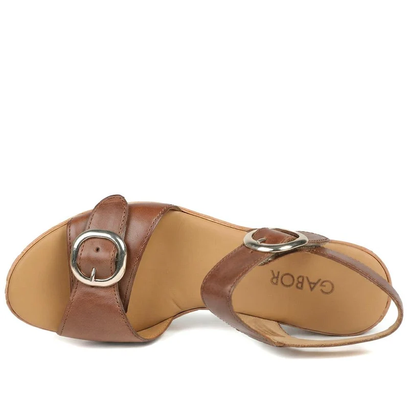 Fantastica Gabor Wedge Sandals - GAB37513 / 323 531 - Tan