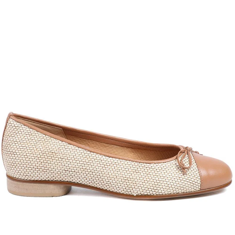 Gabor Dulford Flat Heel Slip On Flats - GAB43510 / 328 856 - Raffia