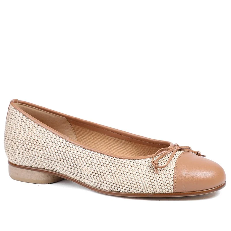 Gabor Dulford Flat Heel Slip On Flats - GAB43510 / 328 856 - Raffia