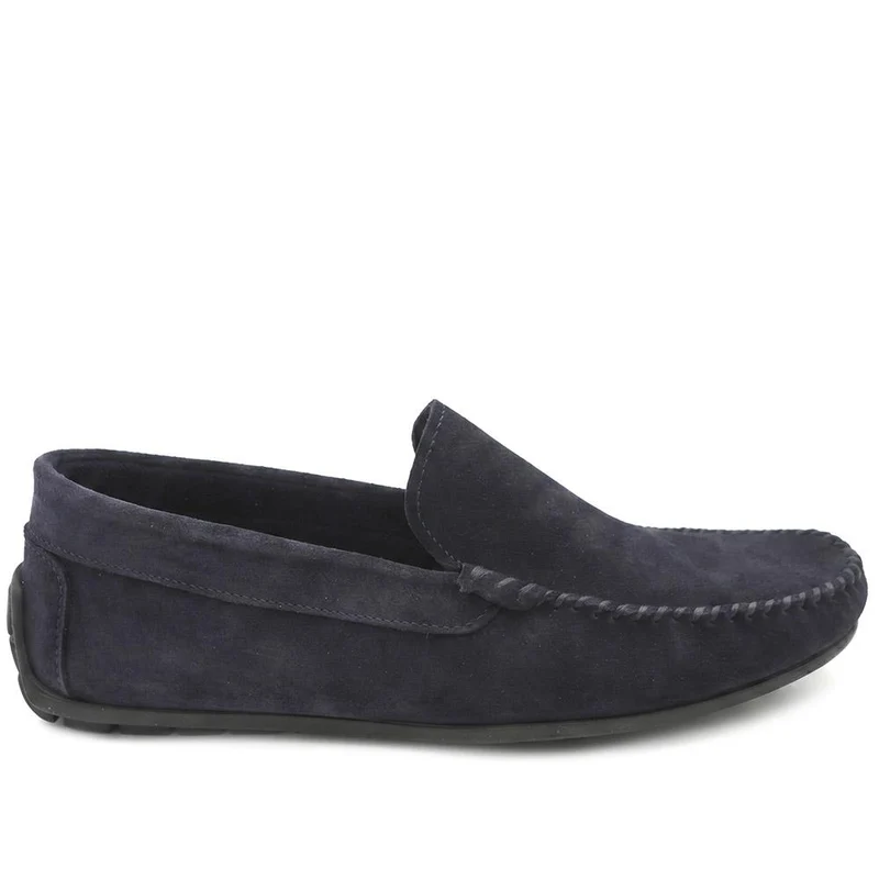 Zachariah Leather Slippers - ZACHARIAH / 330 219 - Navy Suede