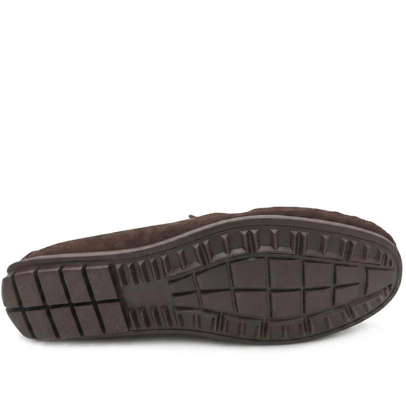 Zachariah Leather Slippers - ZACHARIAH / 330 219 - Brown Suede