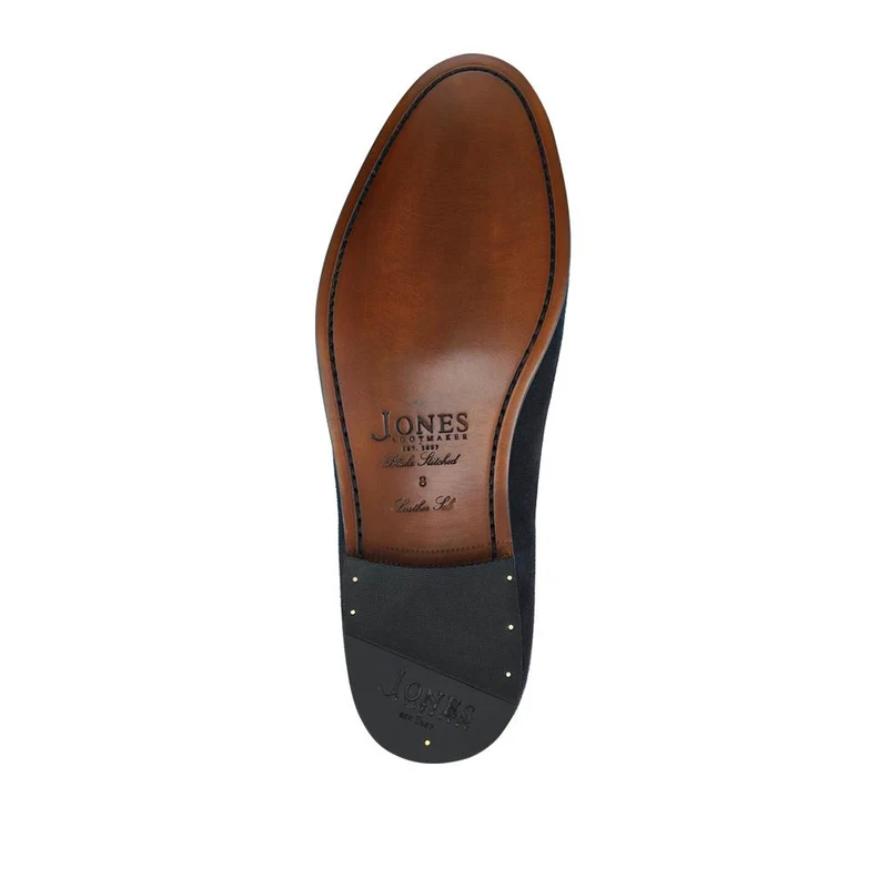 Camillo Smart Leather Tasselled Loafers - CAMILLO / 328 813 - Navy Suede