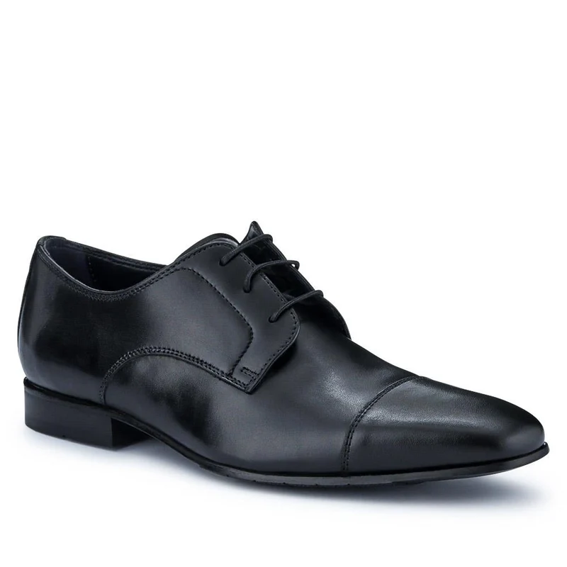 Milligan Smart Leather Lace-Up Shoes - MILLIGAN / 326 804 - Black