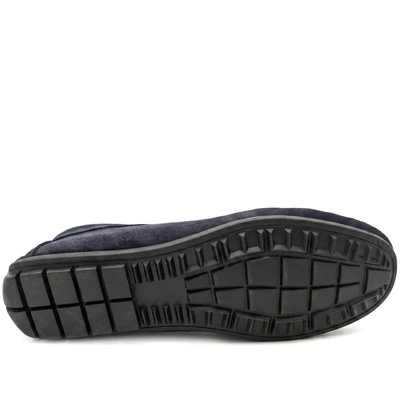 Zachariah Leather Slippers - ZACHARIAH / 330 219 - Navy Suede