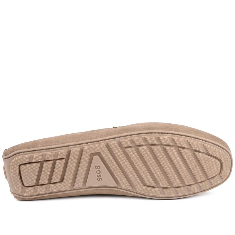 Boss Leather Slip On Shoes - HUGO43503 / 328 697 - Taupe Suede