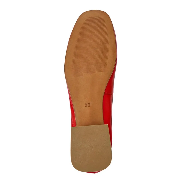 Salvaza Leather Heeled Pumps - SALVAZA / 327 687 - Red