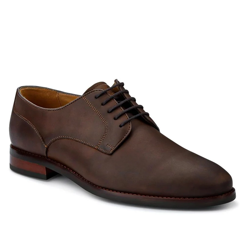Luco Leather Casual Shoes - LUCO / 326 803 - Brown Nubuck