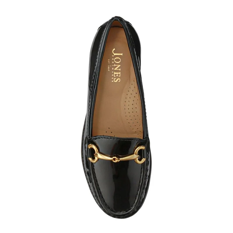 Lorella Leather Heeled Loafers - LORELLA / 327 456 - Black Patent