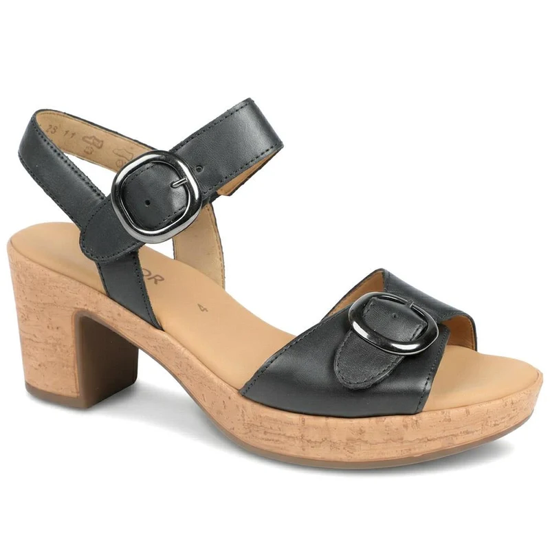 Fantastica Gabor Wedge Sandals - GAB37513 / 323 531 - Black