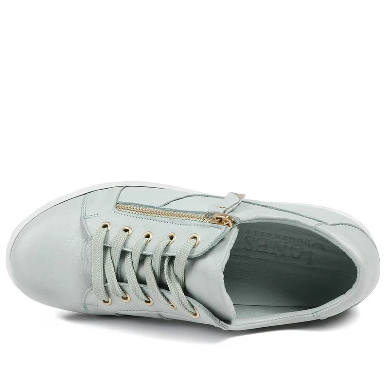 Padova Wide-Fit Leather Trainers - PADOVAWIDE / 326 787 - Mint