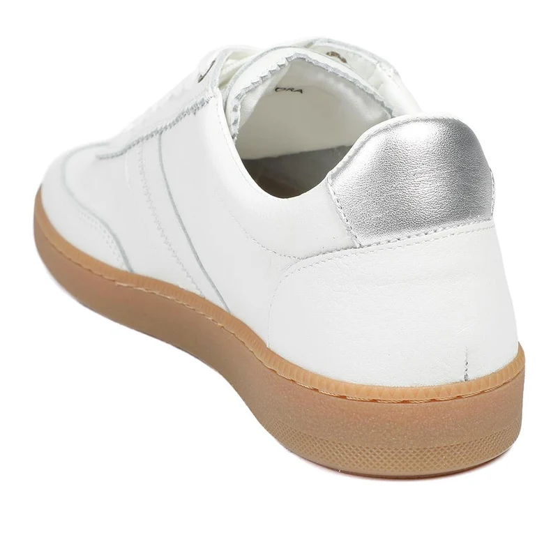 Annora Casual Leather Trainers - ANNORA / 328 757 - White