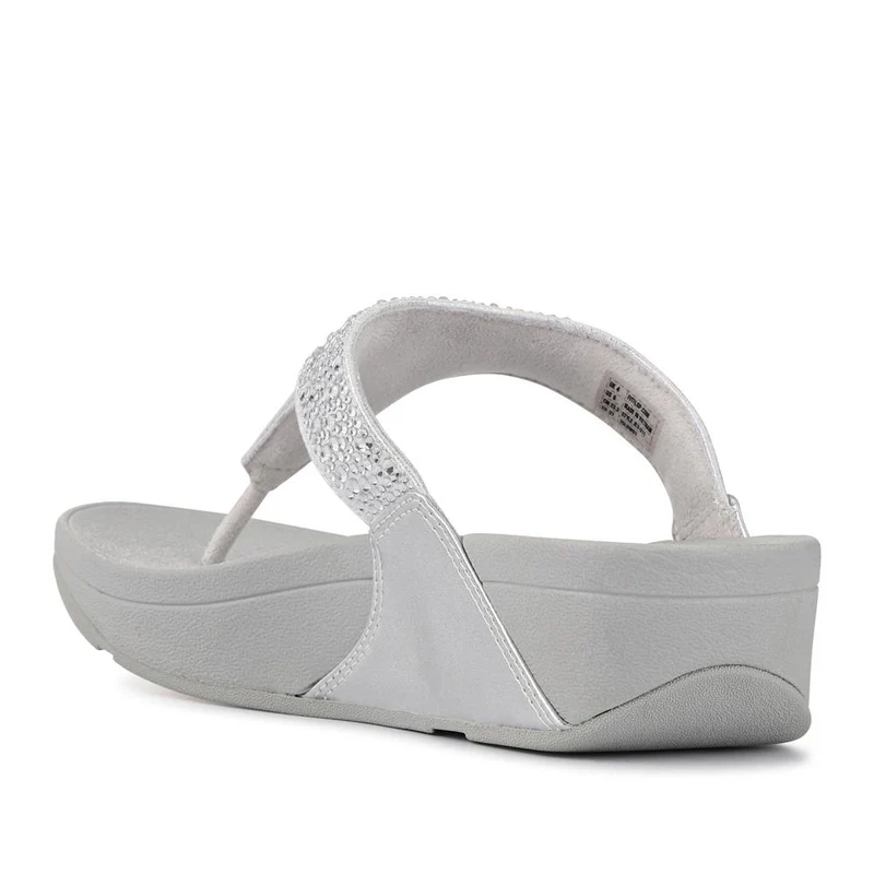 Wedged Toe-Post Sandals - FITF41520 / 326 866 - Silver