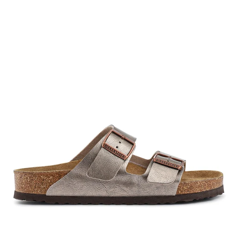 Arizona Dual Strap Sandals - BIRK37016 / 324 055 - Metallic Beige