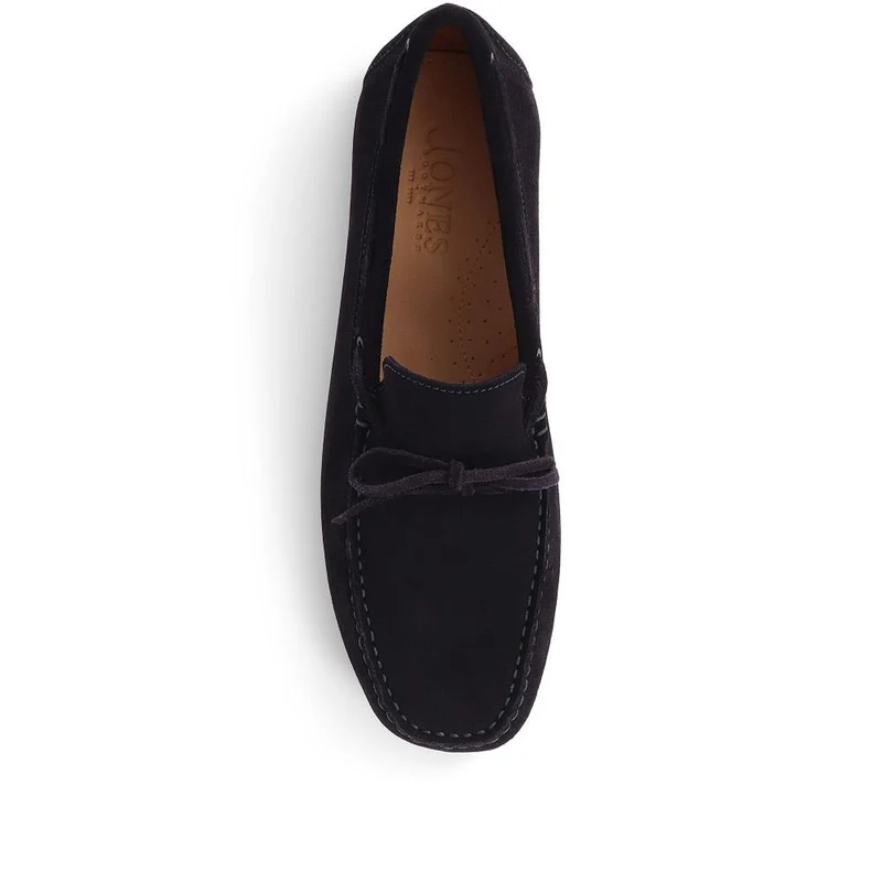 Plymouth Leather Moccasins - PLYMOUTH / 325 094 - Navy Suede