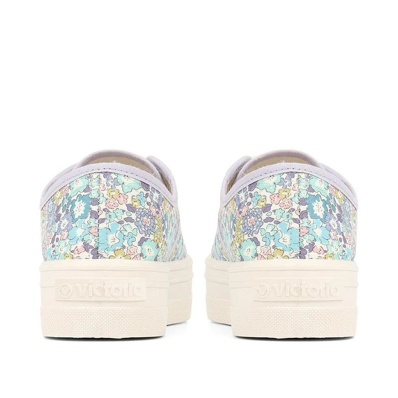 Barcelona Liberty Print Platform Trainers - FASHE35503 / 321 484 - Lilac