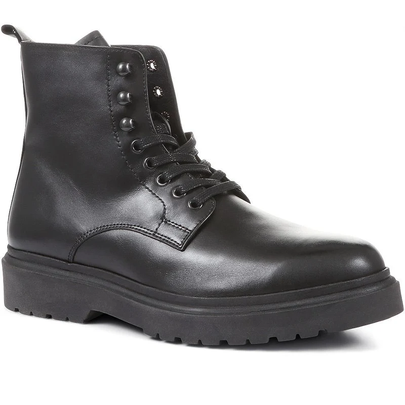 Enzo Leather Ankle Boots - ENZO / 322 967 - Black