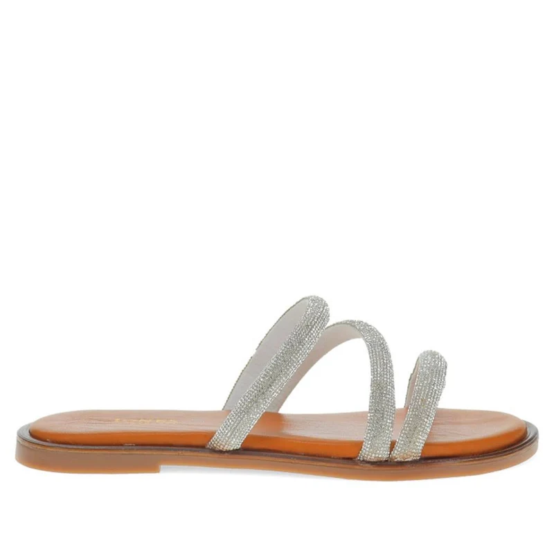 Ghita Calf Leather Sandals - GHITA / 325 568 - Silver