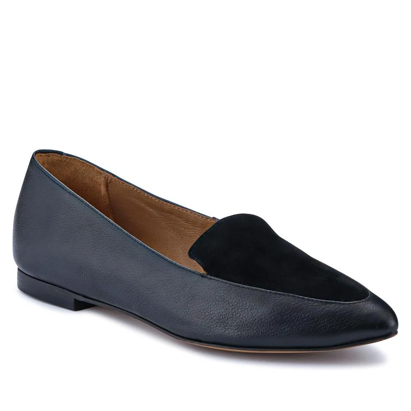 Sicily Leather Slip-On Shoes - SICILY / 326 204 - Black
